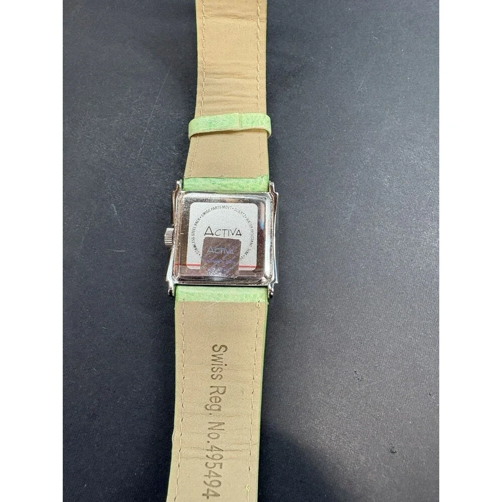 Activa Swiss Women  Watch Green & Silver Tone